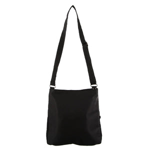 Black Anti-Theft Nylon Cross-Body Bag