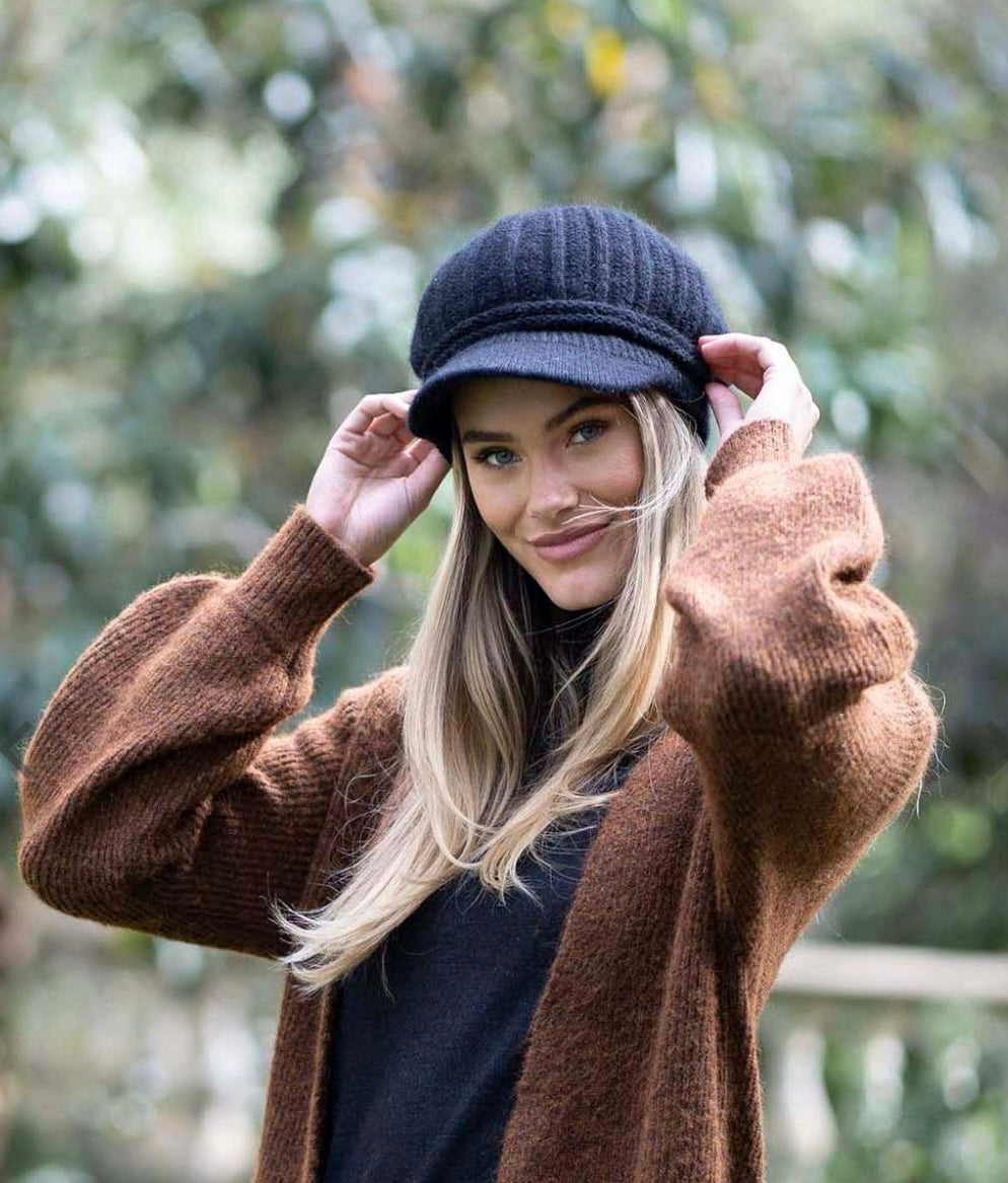 Women's soft beanie, winter fashion