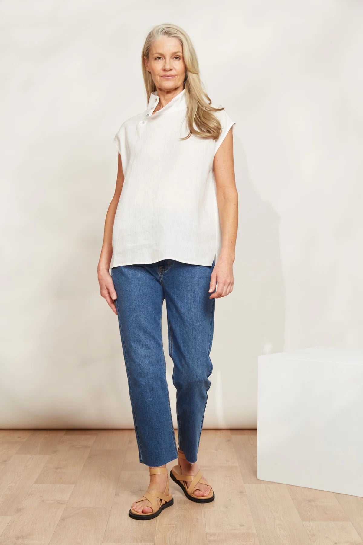 Halcyon Button Top