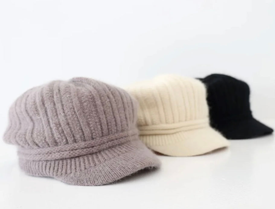 Women's soft beanie, winter fashion