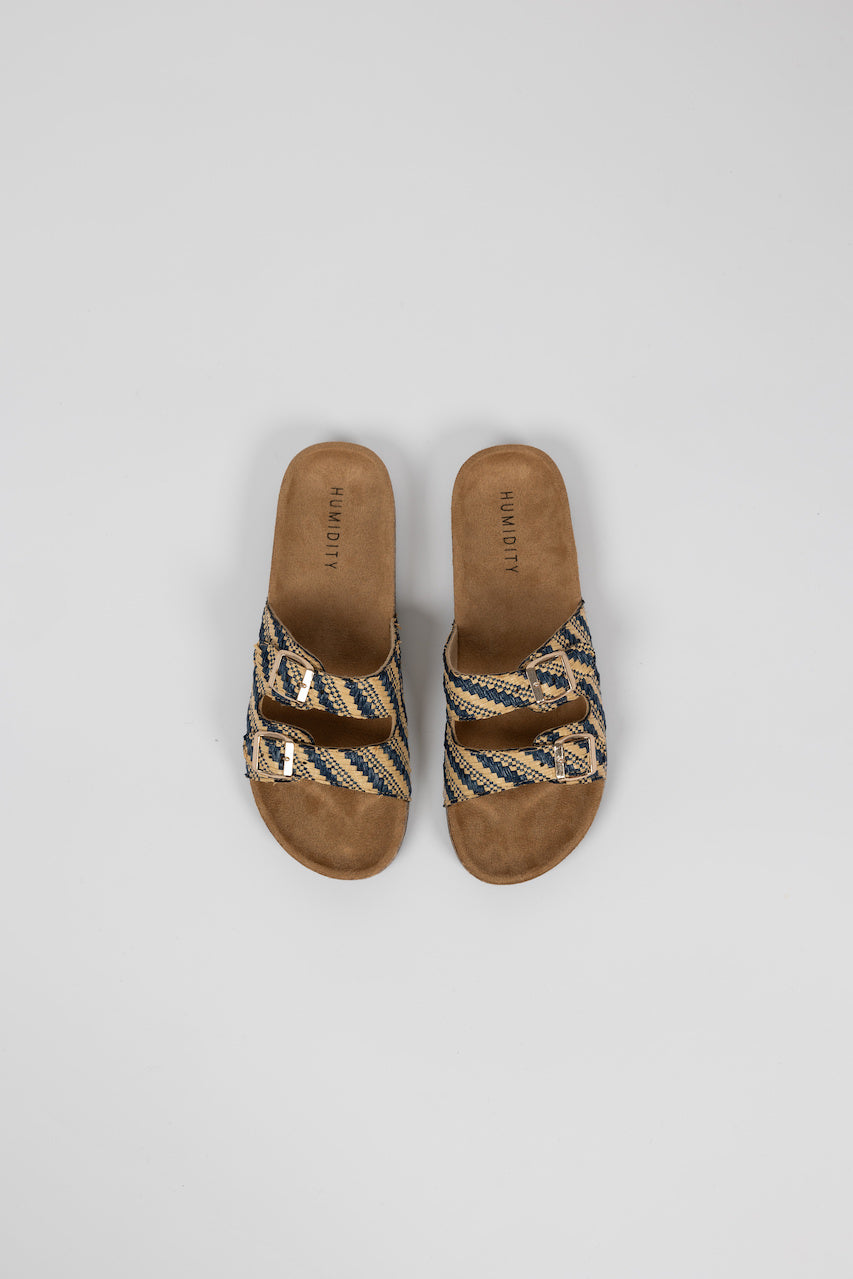 Mixi Slide - Navy/Natural