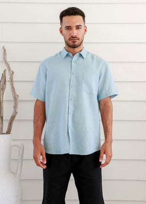 Men's Hemp Tencel Short Sleeve Shirt
