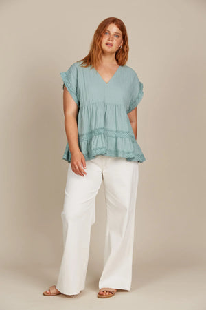 Fleur V Neck Top