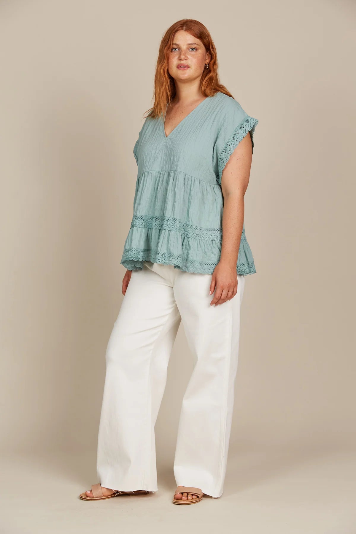 Fleur V Neck Top