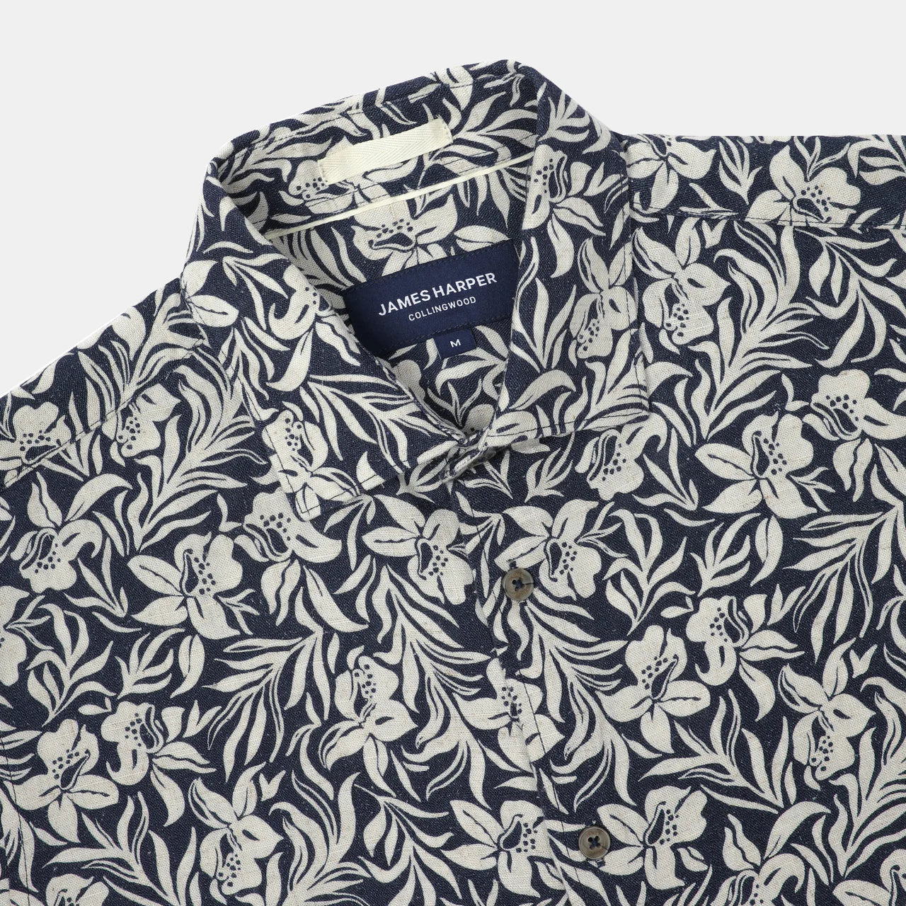 Men's Hibiscus Print Short Sleeve Shirt