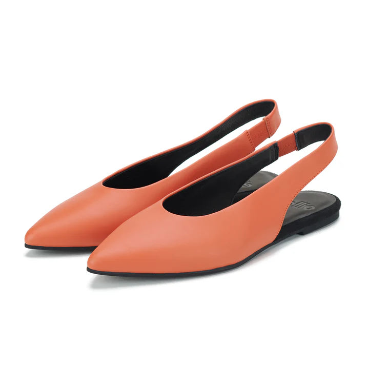 Pointed Slingback - Tangerine