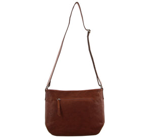Milleni Ladies Nappa Leather Two-Tone Cross Body Bag